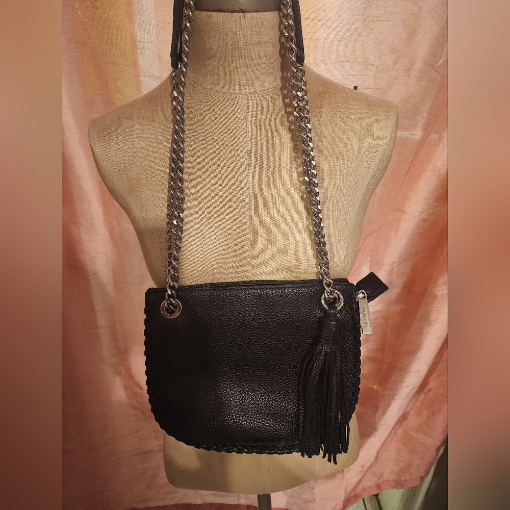 Micheal kors black Chelsea leather bag